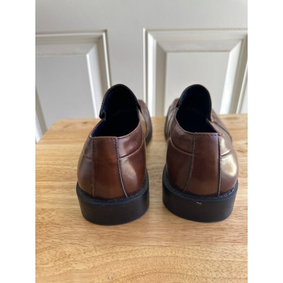 Steve Madden Men's Brown Leather Uppers Slip-On Dress Shoes Size 10 Sku 2980 - Picture 4 of 7